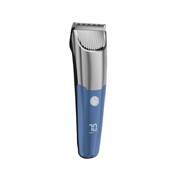 RF Type C hair trimmer with LED display light blue